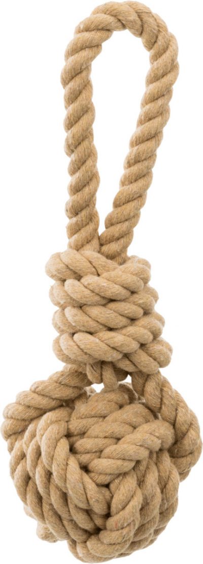 Corde de jeu avec balle tressée