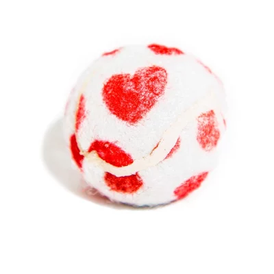 Balle de tennis coeur