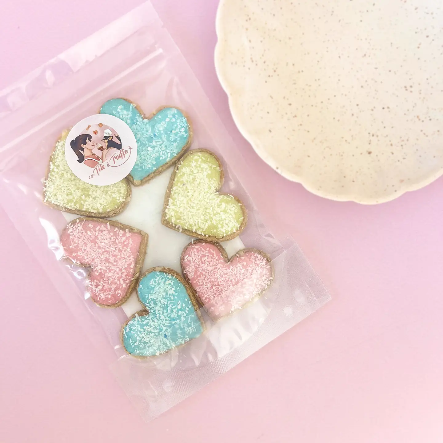 Biscuits en forme de coeur