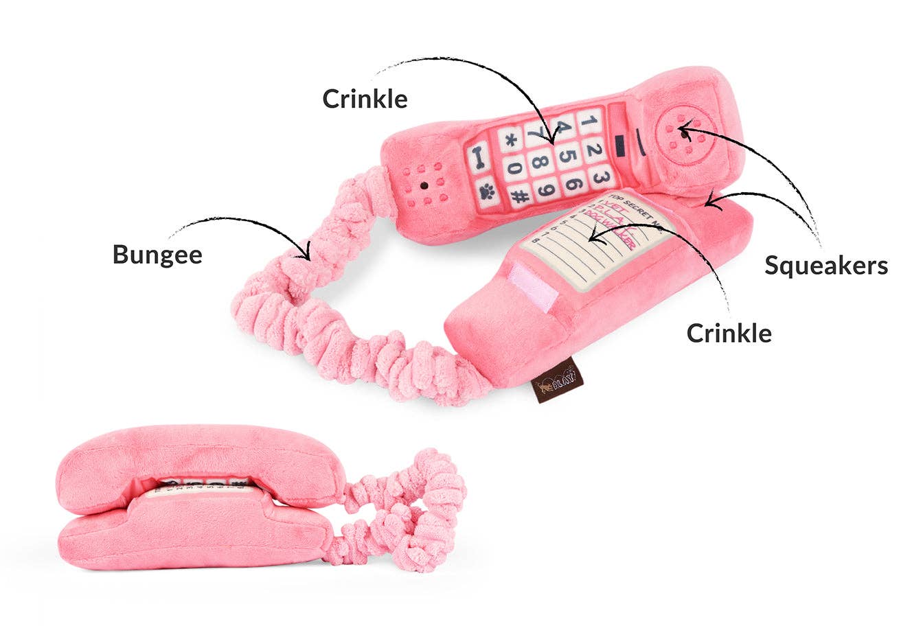 Peluche Téléphone rétro PetPlay – Image 3